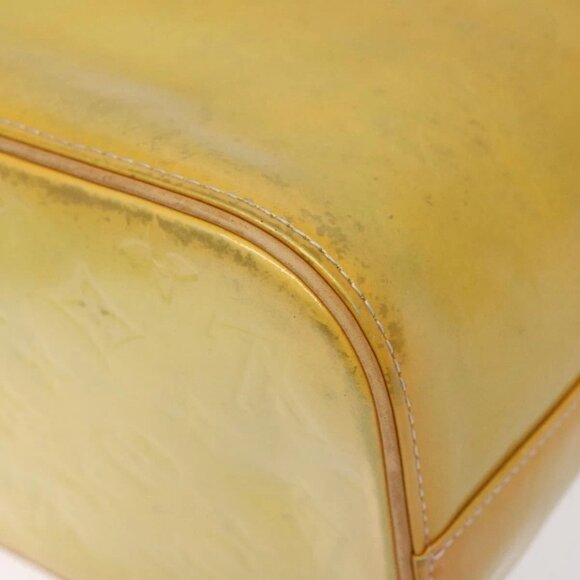 LOUIS VUITTON Monogram Vernis Houston Hand Bag Gris M91053 LV Auth th6218 - Picture 5 of 16